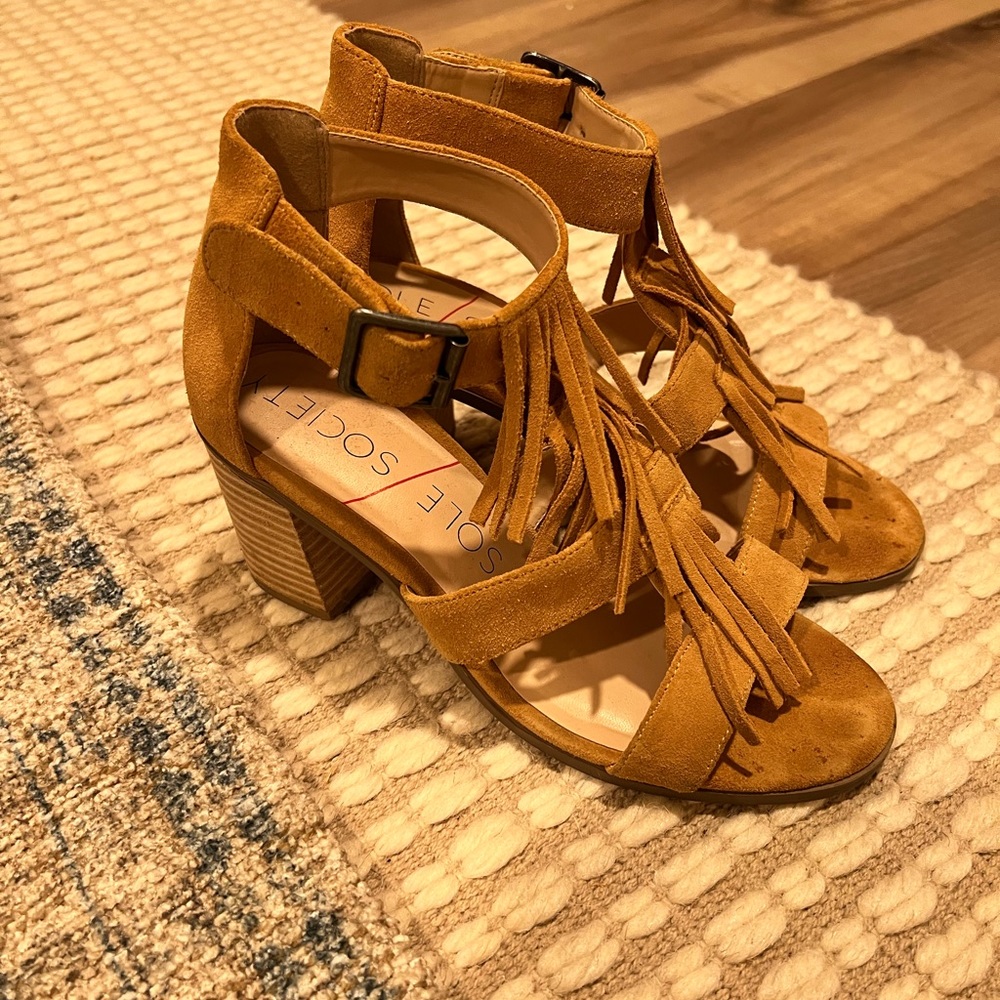 Sole Society Delilah, Honey Gold, Size 8